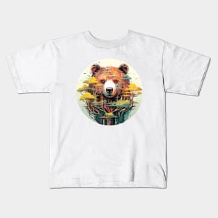 Grizzly Bear Animal World Predator Wild Nature Wilderness Kids T-Shirt